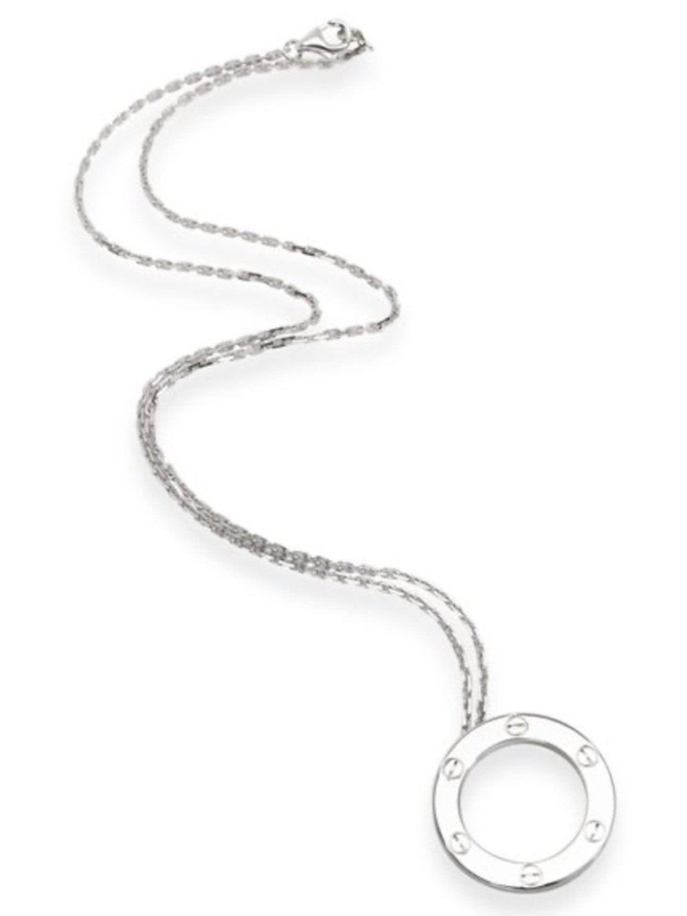 Cartier Love Necklace in 18K White Gold